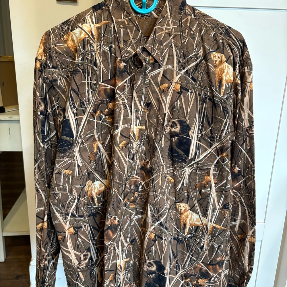 Men's Camouflage Button Down Shirt